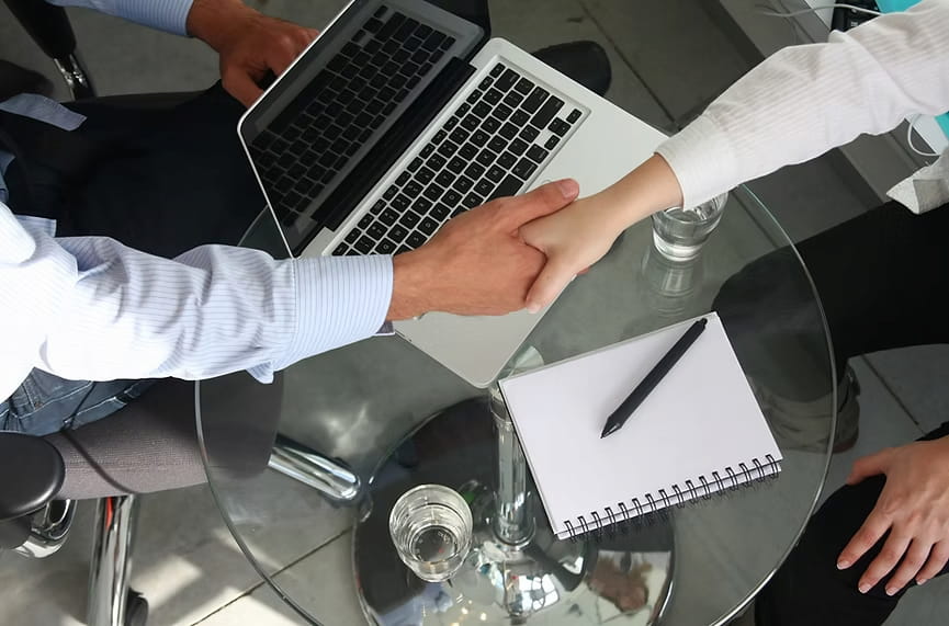 Business handshake